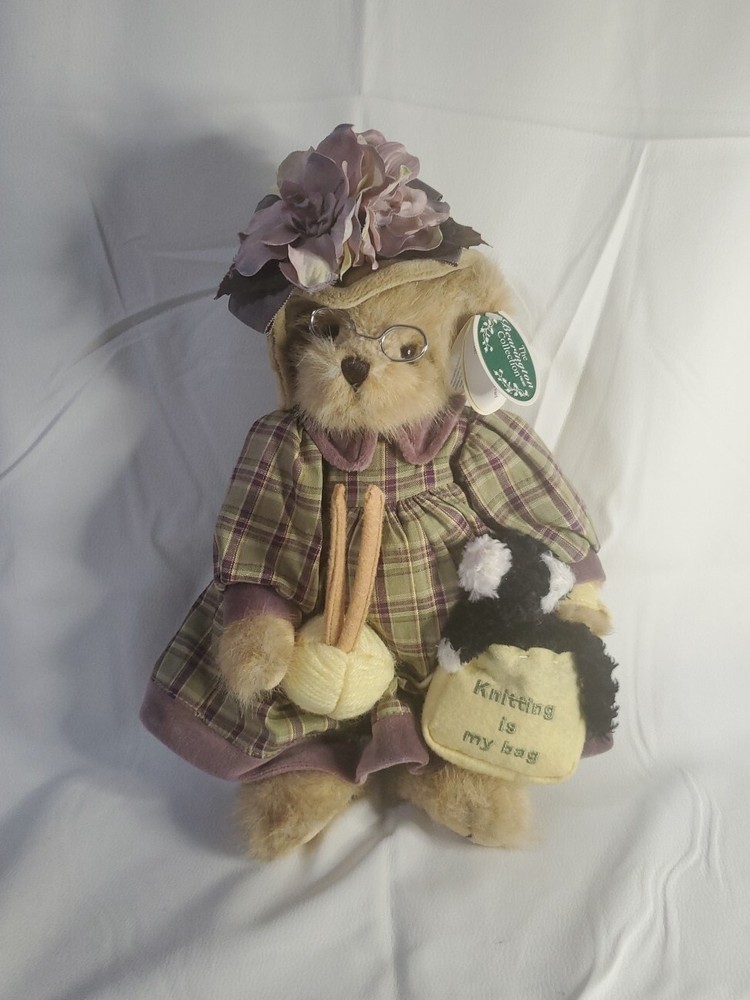 Retired Bearington Bear Knitter & Pearl 14