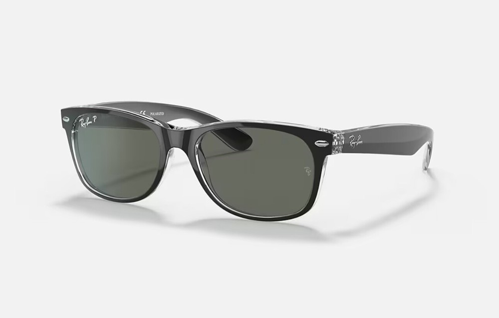 Gafas de sol polarizadas unisex Ray Ban RB2132 605258 cuadradas negras 55 mm