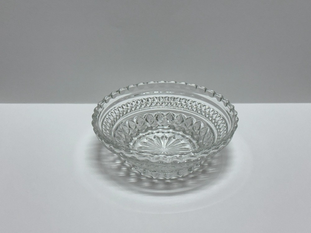 Vintage Anchor Hocking Wexford Clear Glass Candy Nut Dish Small Bowl  