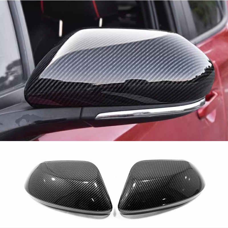 For Toyota Camry 2018-2025 Carbon Fiber Side Mirrors Rearview Trim Cover
