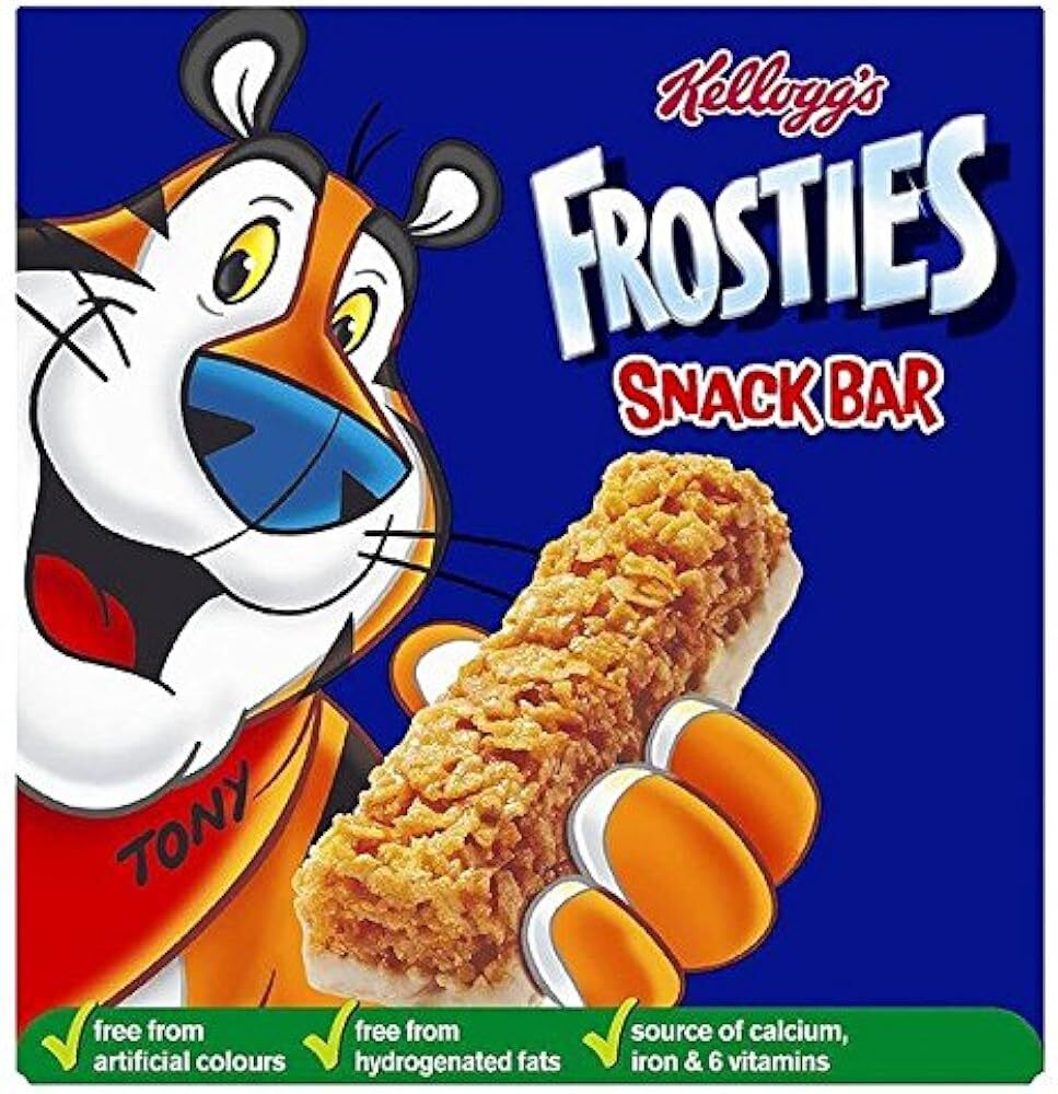 Kellogg's Frosties Cereal Milk Bars 6 x 27g - Pack of 2