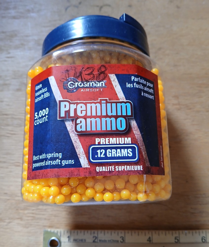 Crosman Premium Ammo Softair BB's  .12 Grams - NOS 6MM Orange