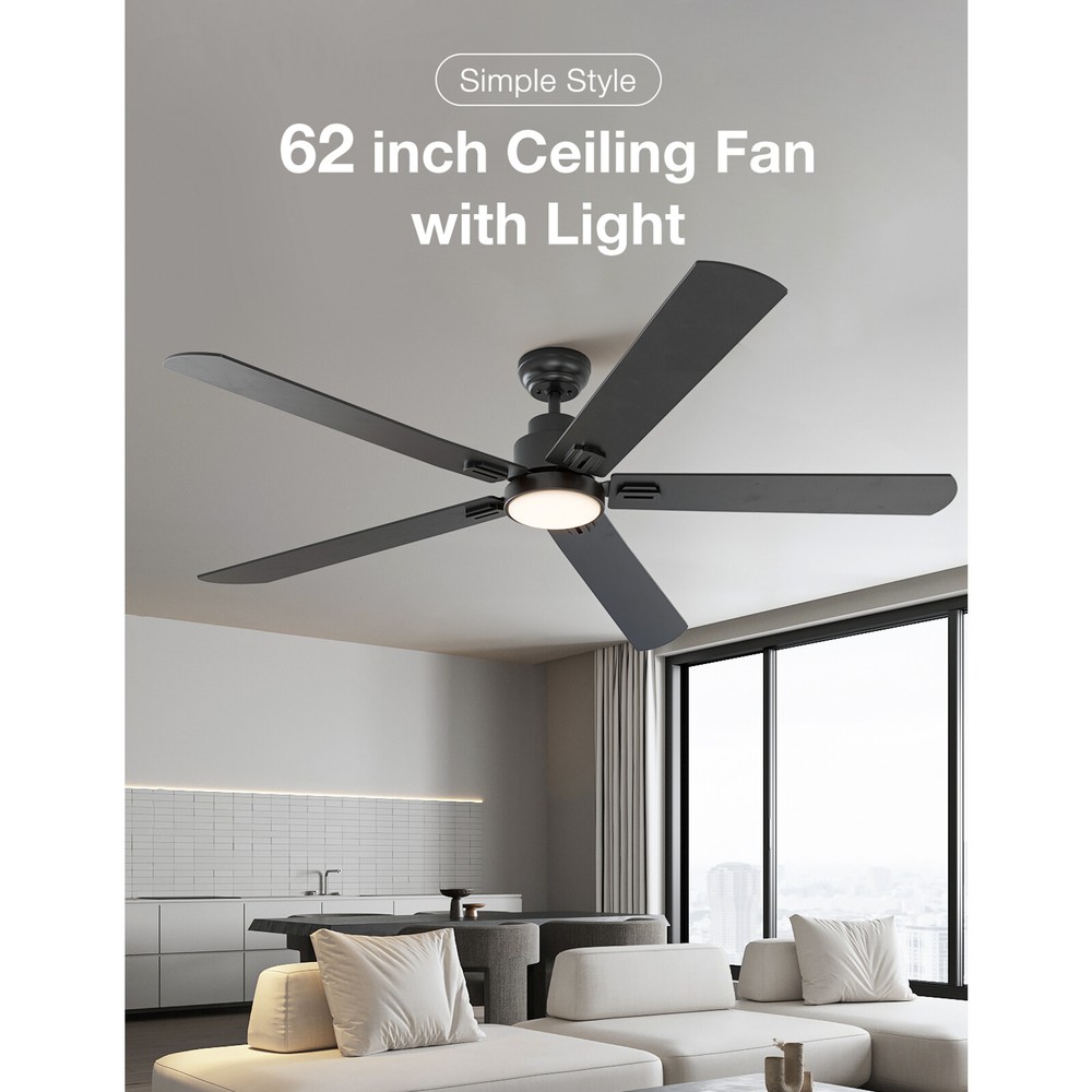 52/62inch Ceiling Fan With Light and Remote Control