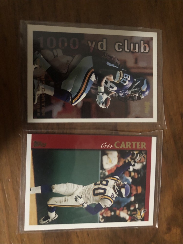 Lot Of 2 Cris Carter Football Cards