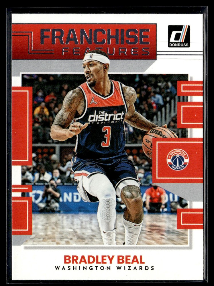 2022-23 Donruss Bradley Beal #15 Franchise Features Washington Wizards