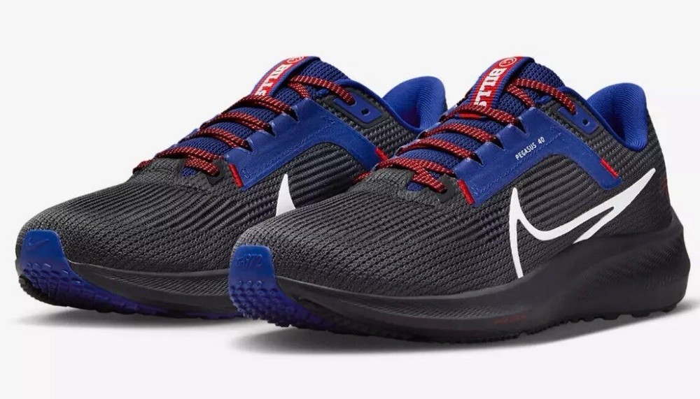 NIKE Air Zoom Pegasus 40 BUFFALO BILLS Running Shoes DZ5976-001 Sz Men’s 9 NIB