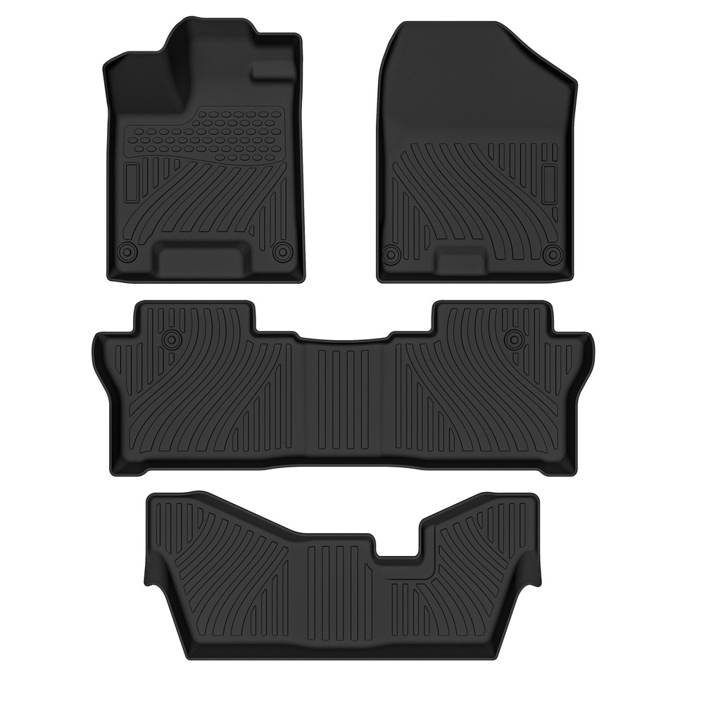Custom TPE Floor Mat Liner for Honda Pilot 2016-2022 8-Seater Waterproof Protection