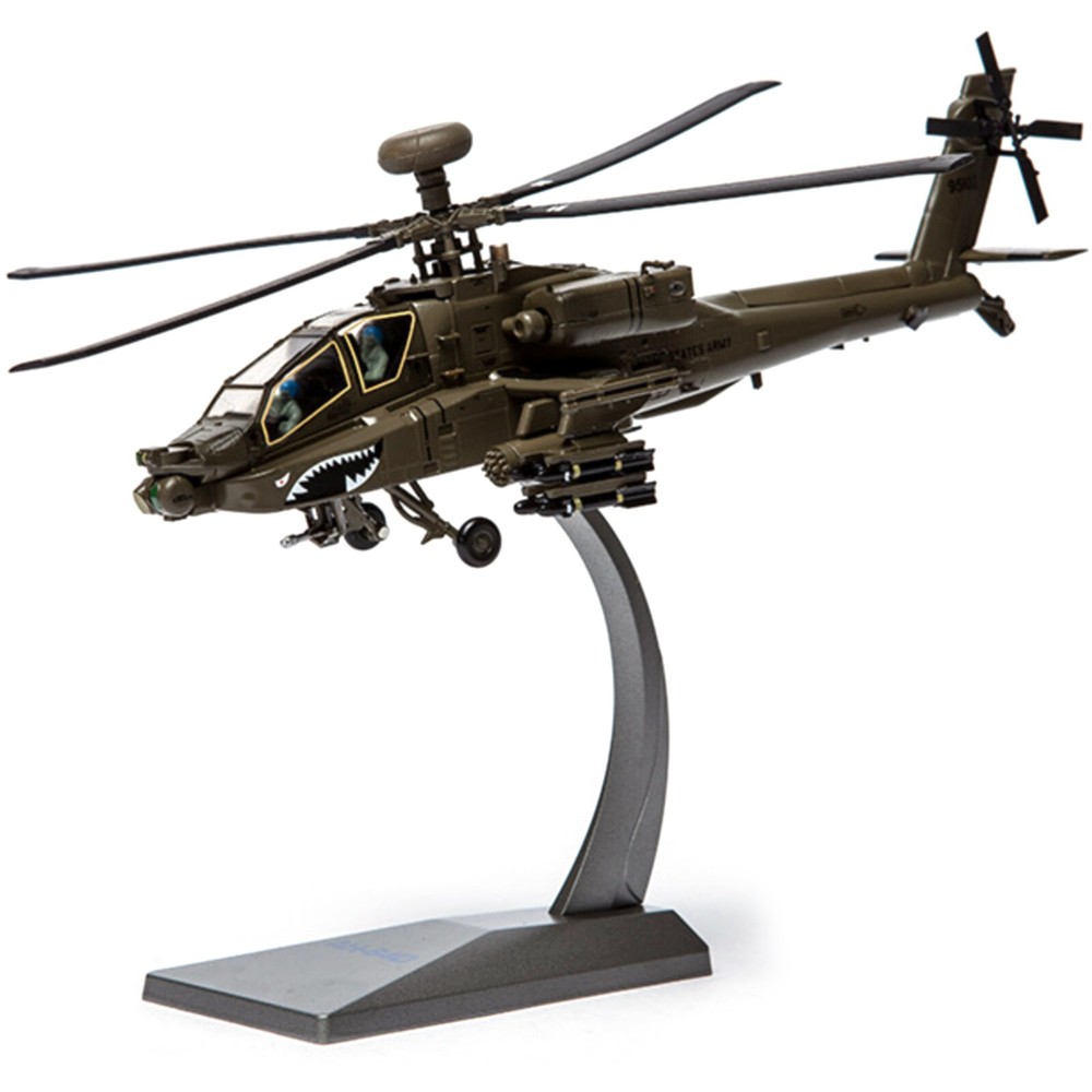 1/72 Scale Diecast Alloy US Army AH-64 Apache Bomber Aircraft Model Toy For Kid