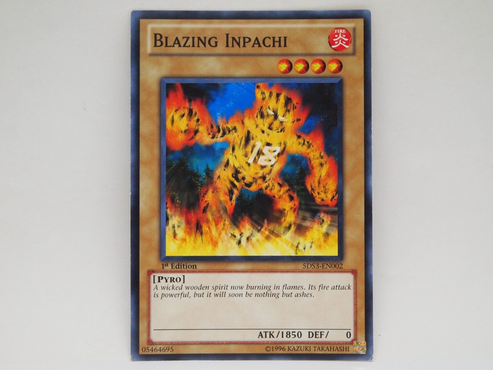 Blazing Inpachi 5DS3-EN002 1st Edition Common VLP Yugioh Card
