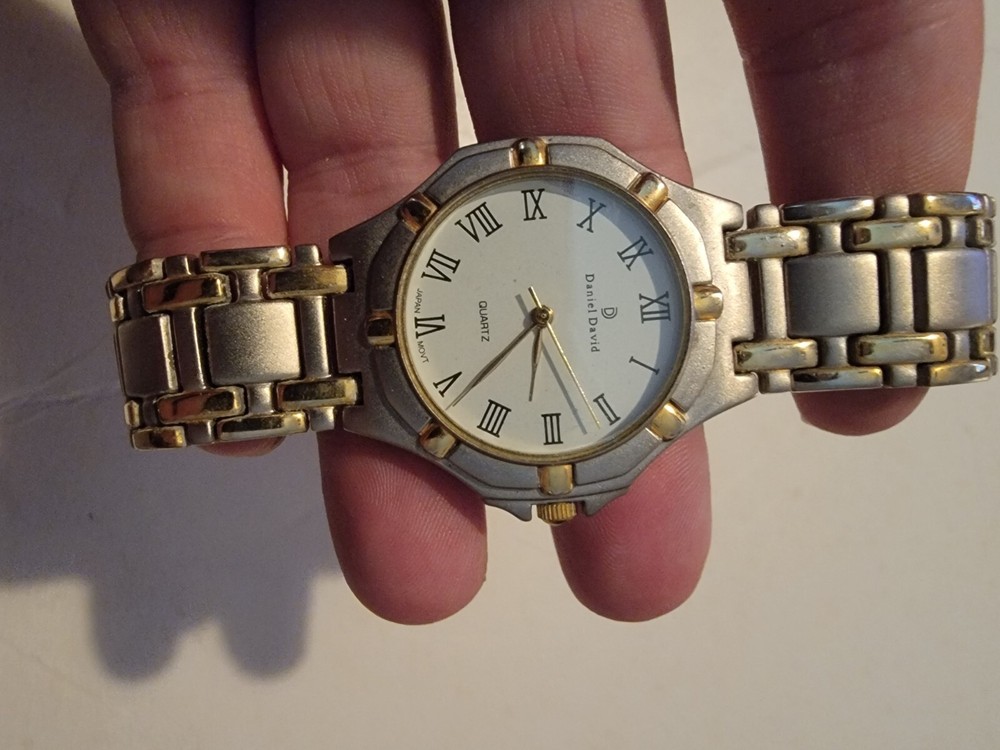 Daniel David Two Tone Quartz Analog Men's Watch Needs A New Battery