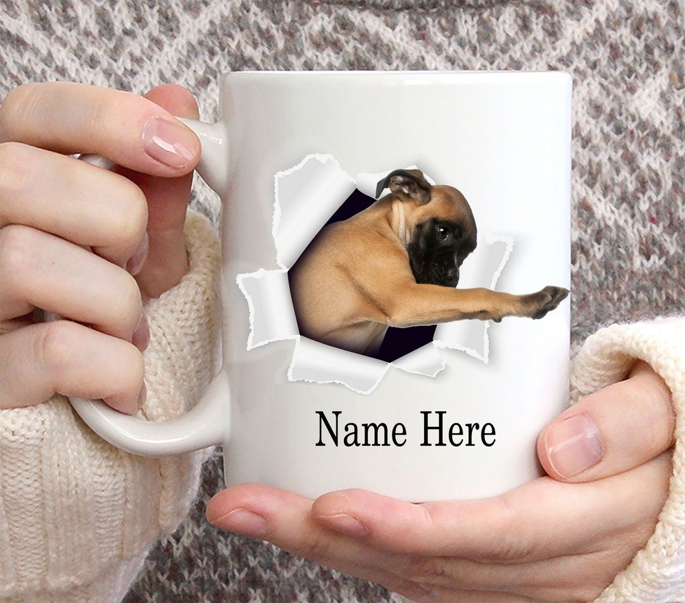 Funny Personalized Boxer Custom Name Coffee Mug 11oz Boxer Mug Boxer Gifts