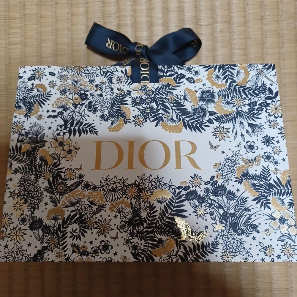Dior 2021 Limited Edition Small Christmas Shopper Paper Bag