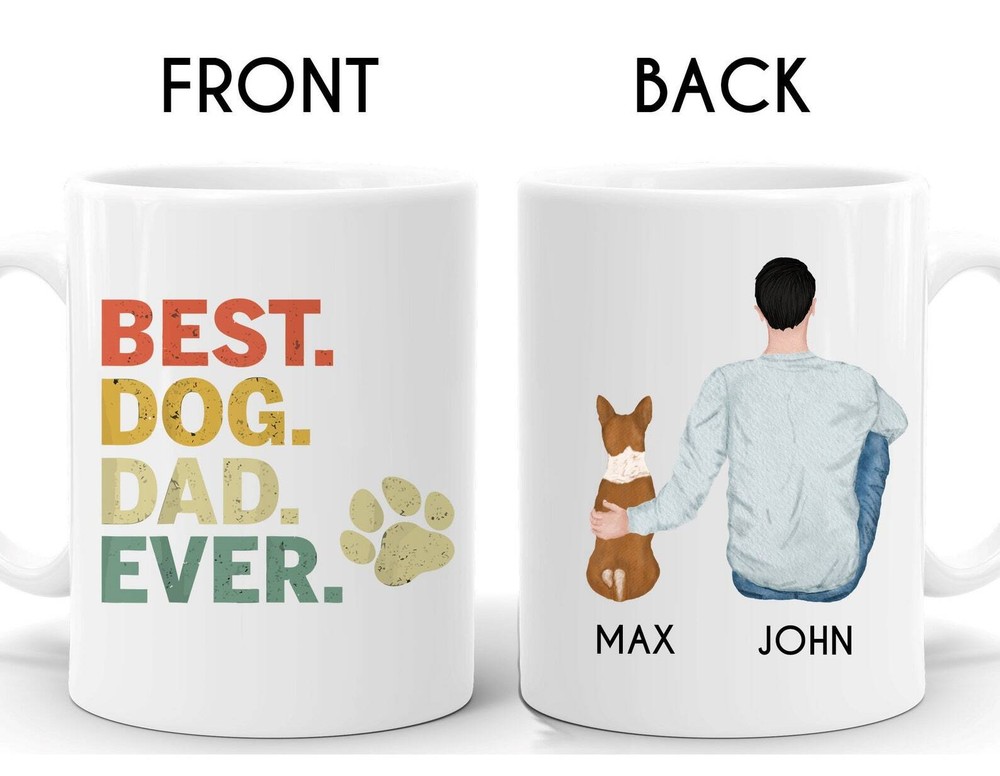 Personalized Basenji Mug Basenji Dad Mug Basenji Lover Mug Basenji Dad Gift
