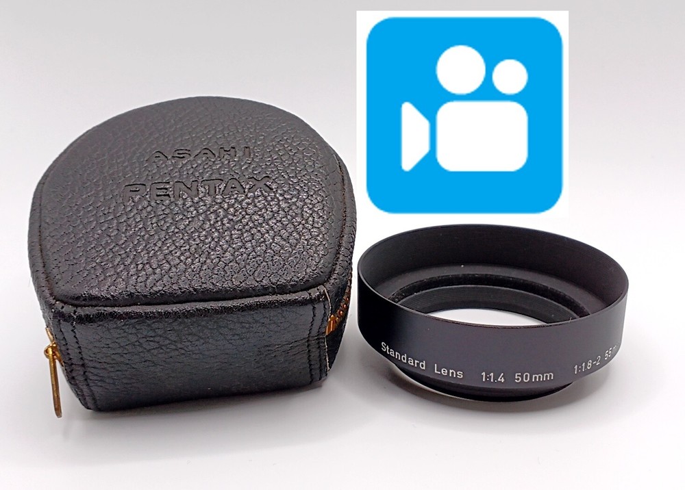 🎦VIDEO👀[Top MINT] Asahi Pentax 1.4 50mm 1.8-2 55mm  Lens Hood From JAPAN