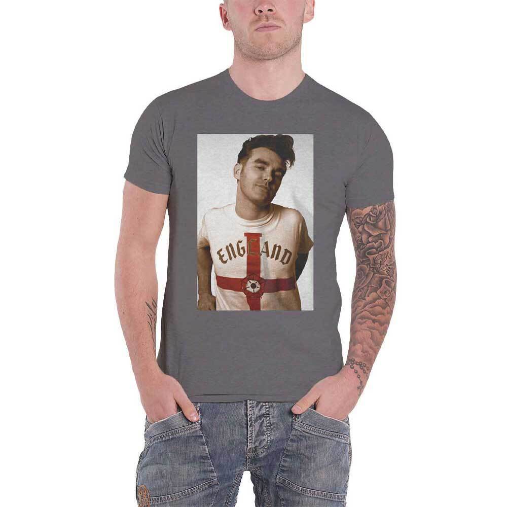Official Morrissey Glamorous Glue Portrait Mens Grey T-Shirt New Design