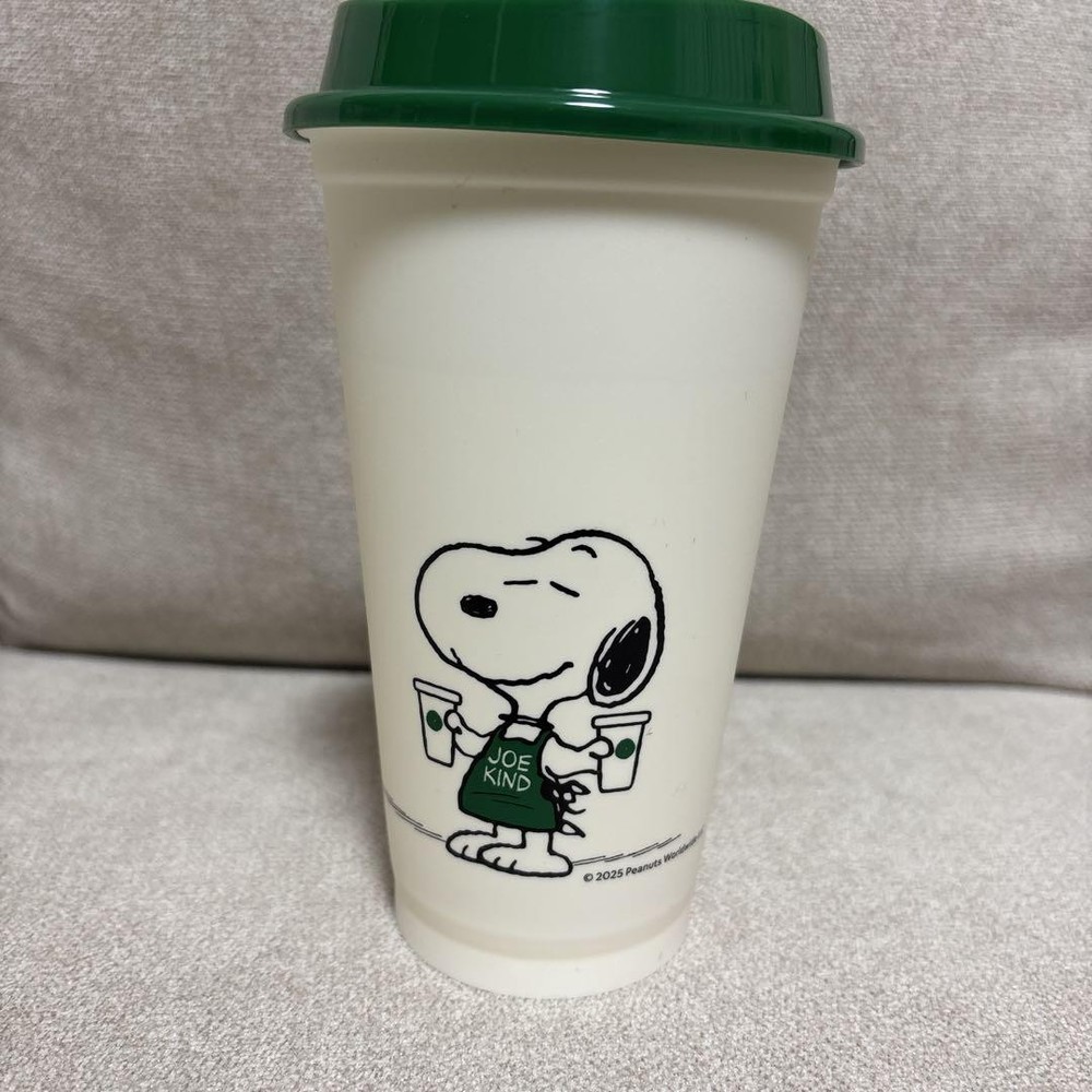 Snoopy Starbucks Reusable Cold Cup With Joe Cool Design