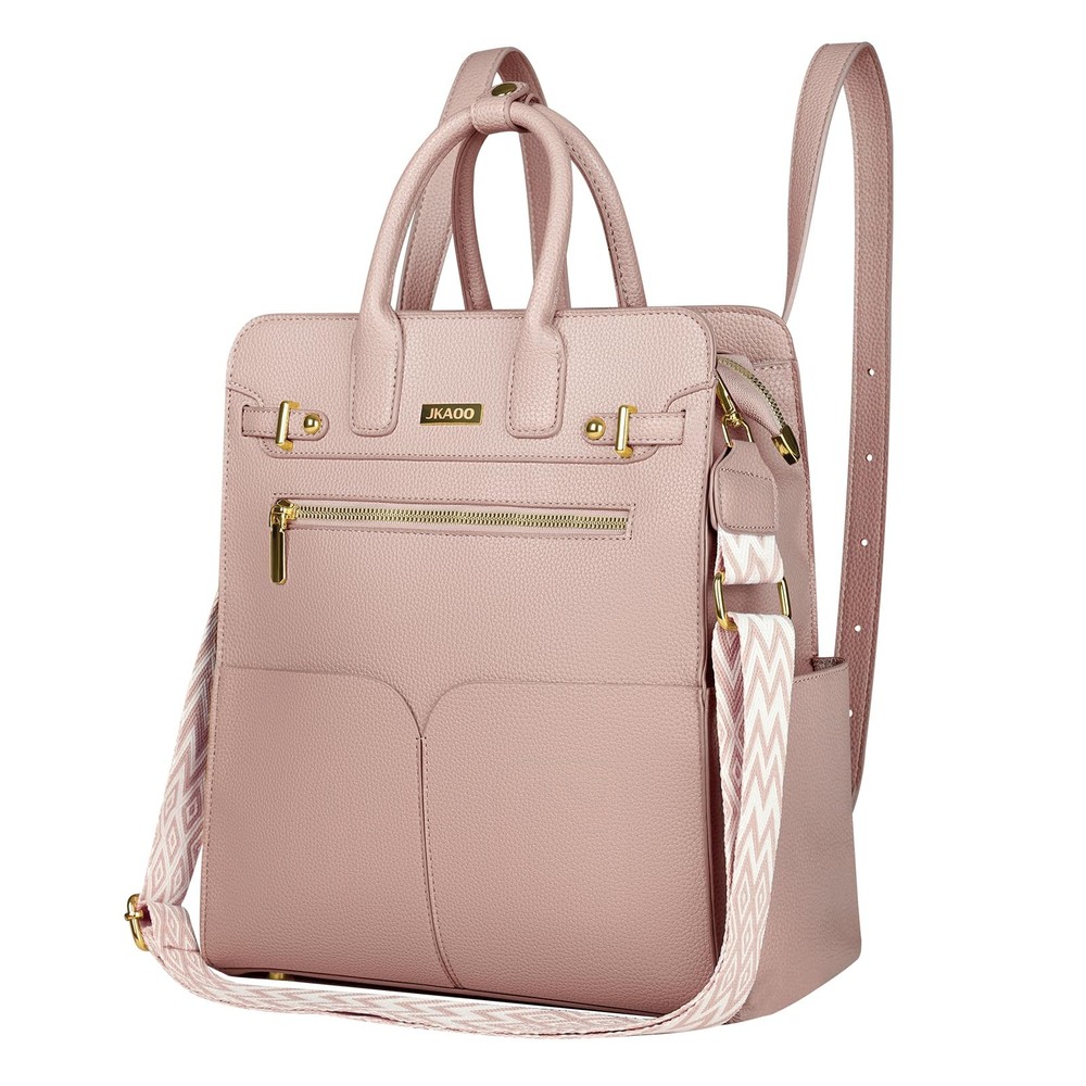 Stylish Women's PU Leather Convertible Backpack Purse 4-in-1 Travel Bag