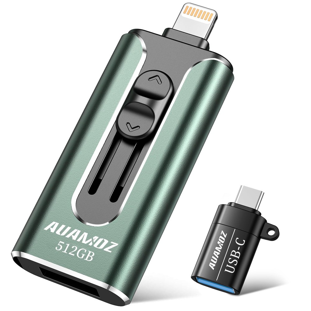 512GB iPhone Flash Drive for Photos Videos and Storage