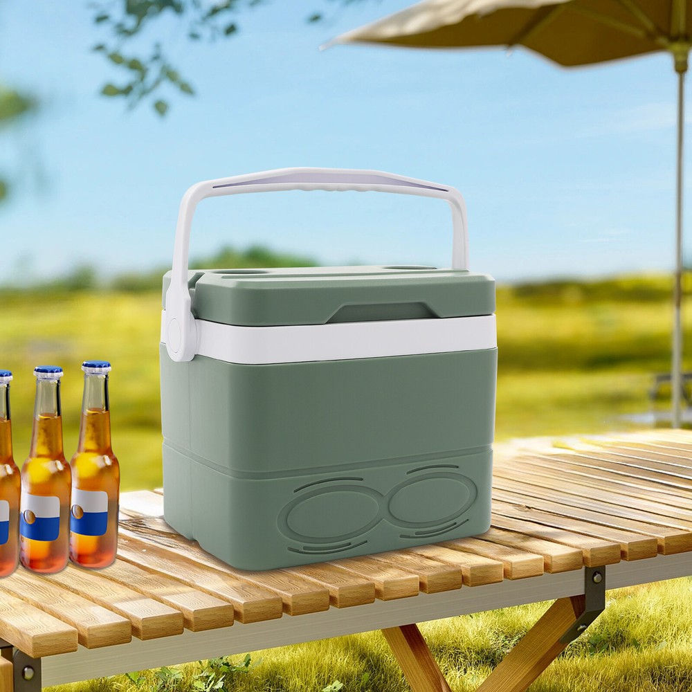 Camping Cooler, Portable Small Insulated Cooler, Insulated Cooler with Handle