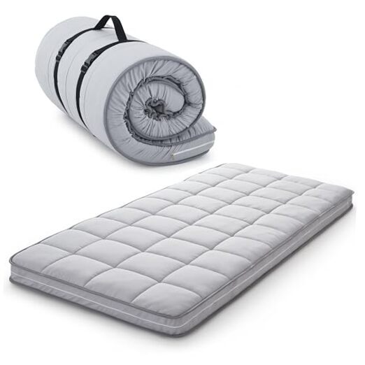 4Inch Cot Mattress Topper,Gel Infused Memory Small Single Standard Cover