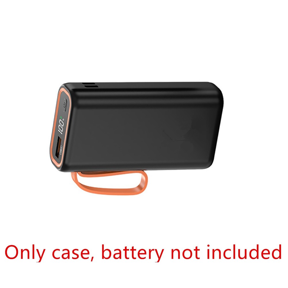 1Pc 2-Slots 21700 Power Bank Case Cage  Durable Portable For PC/ Smartphone