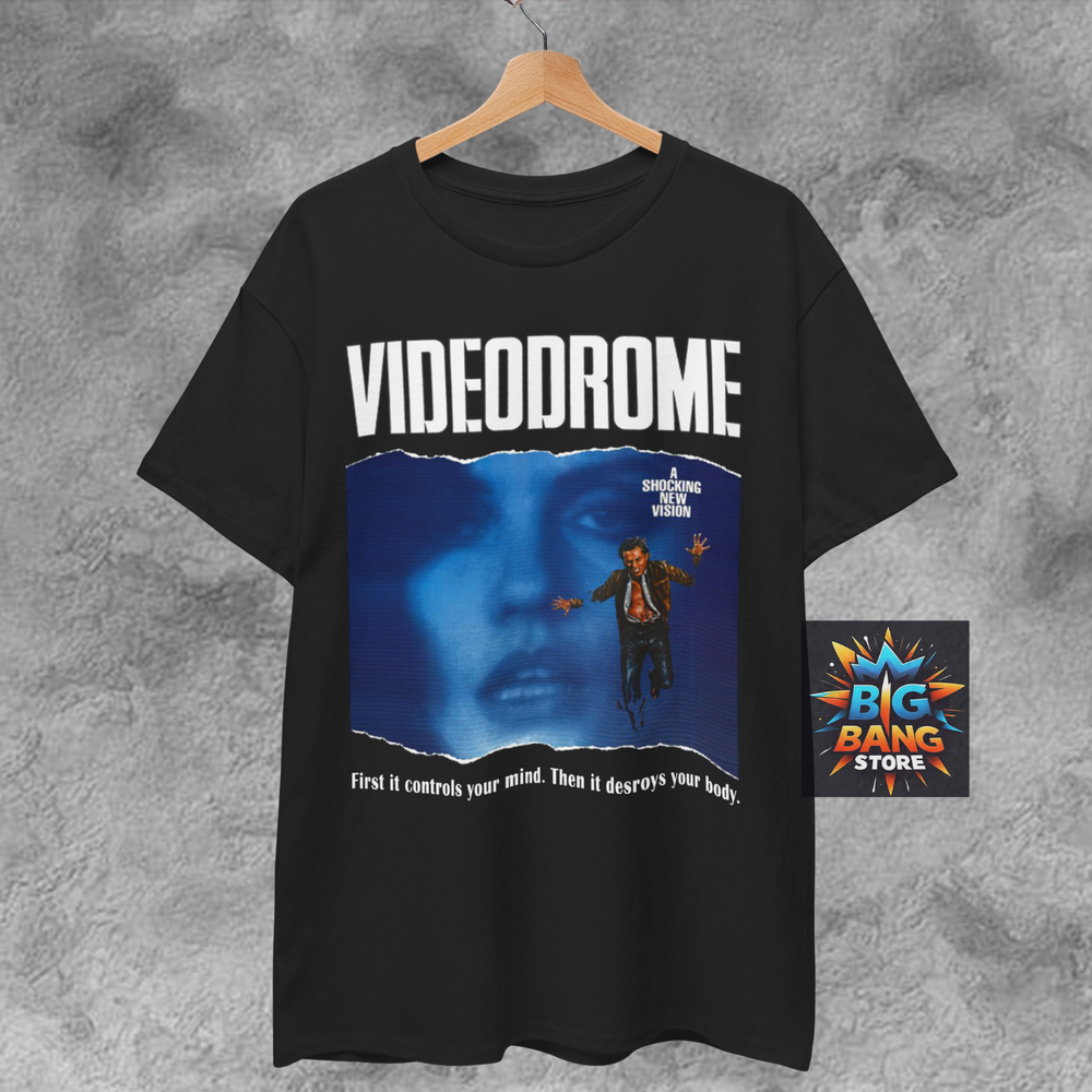 Videodrome 1983 Sci-Fi Horror Movie Unisex T-Shirt, Retro 80s Horror Tee