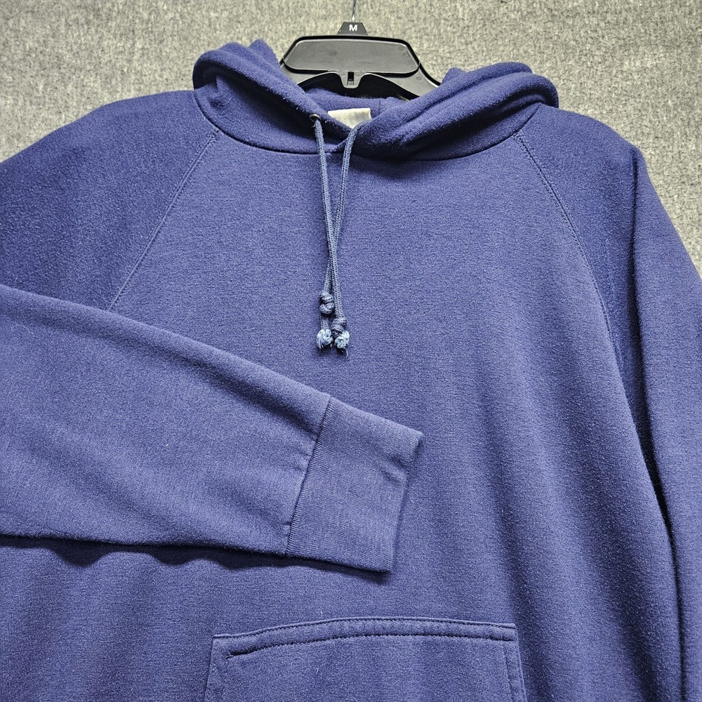 VTG 80s Hoodie Sweatshirt Macgregor Faded Blue L Grunge Skate