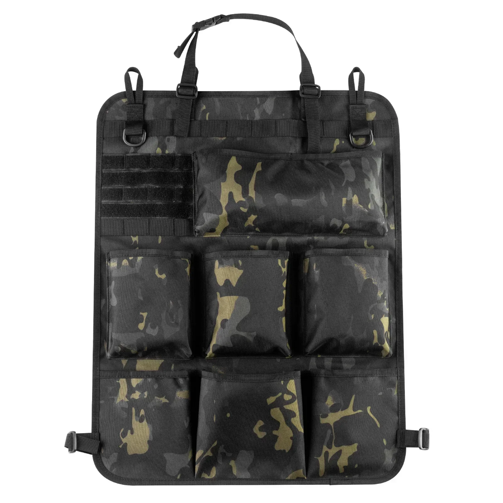 Tactical Camo Car Seat Back Organizer Hanging Storage Bag-image