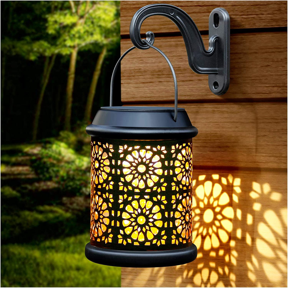 Solar Lantern Outdoor Solar Lights Outdoor Hanging Solar Lantern with Handle & H