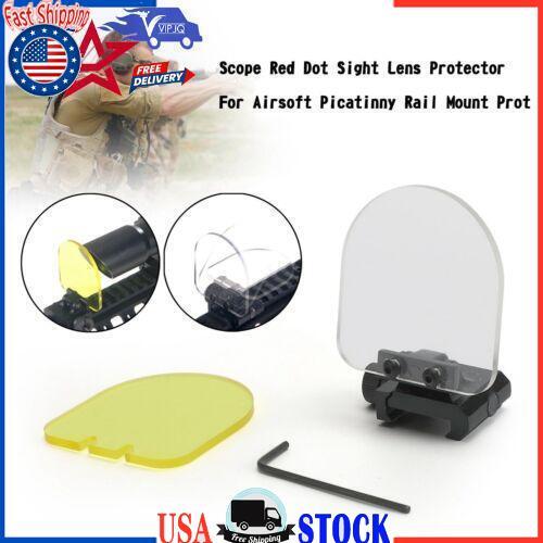 Scope Red Dot Sight Lens Protector For Airsoft Picatinny Rail Mount Prot