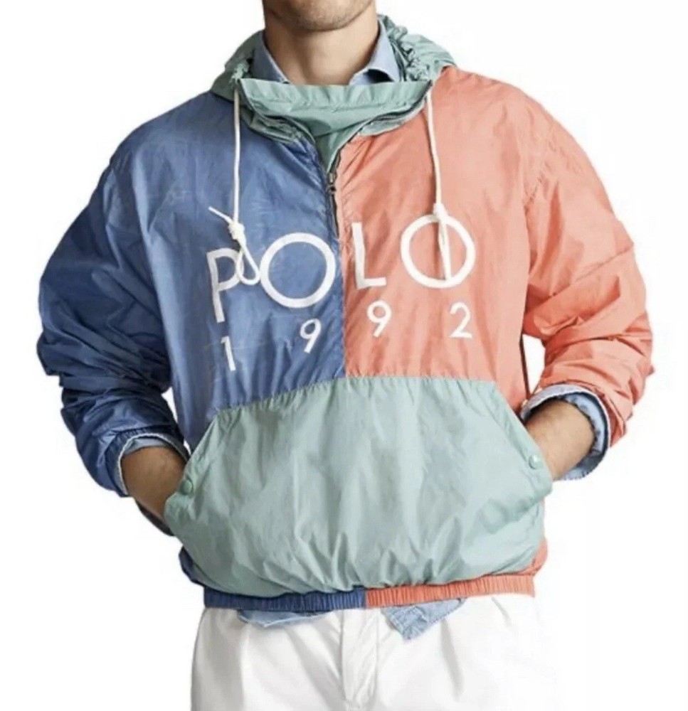 Polo Ralph Lauren Men's Polo 1992 Windbreaker Jacket Polyamide Size XXL Pre Own