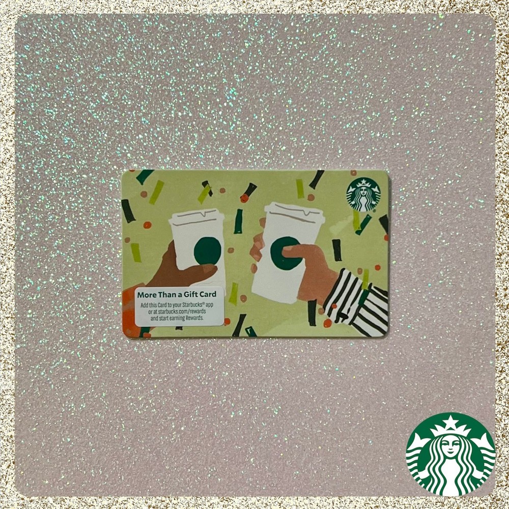 ✨ 2025 Starbucks Cheers, Cups, Confetti Gift Card MINT in Condition
