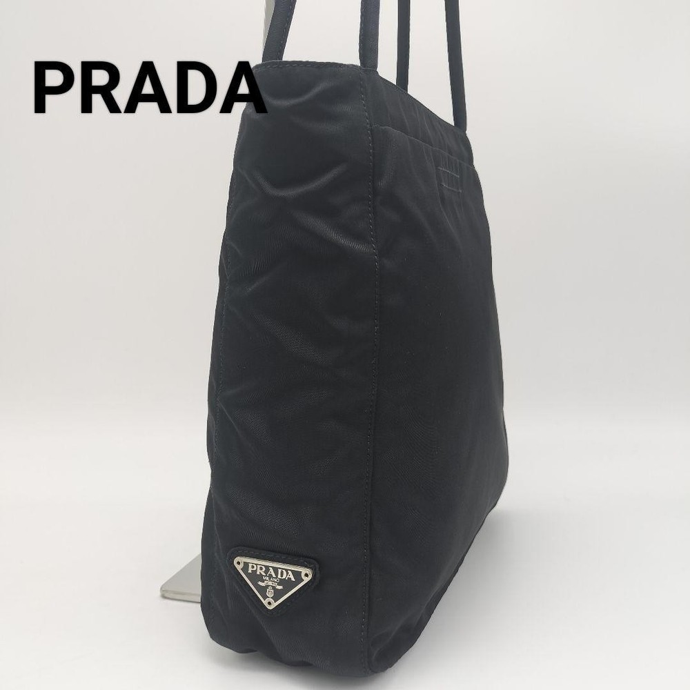 Prada Black Nylon Tote Bag 28cm Preowned Shoulder Bag