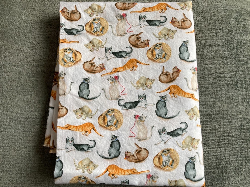 Meow Meow by Glassgirl Designs Cat Fabric Yardage - By the 1/2 Yard