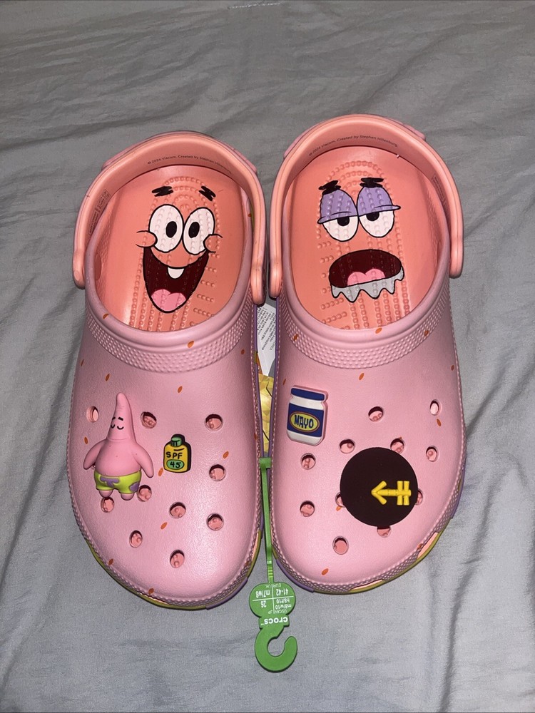 NEW Patrick Star SpongeBob SquarePants x Crocs Classic Clog Size 8 Men/10 Women