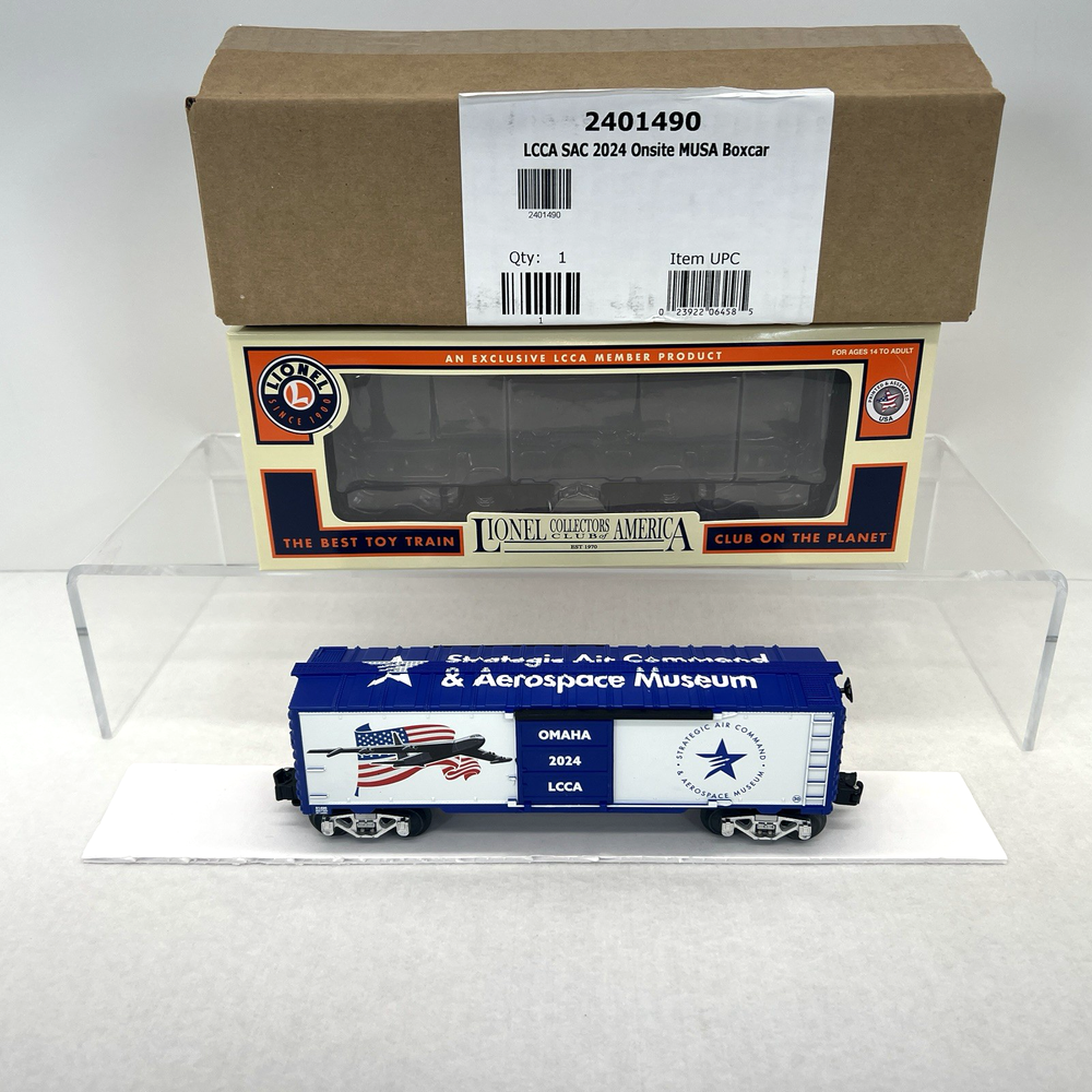 Lionel LCCA 2024 Strategic Air Command Omaha Box Car O Gauge Club Exclusive