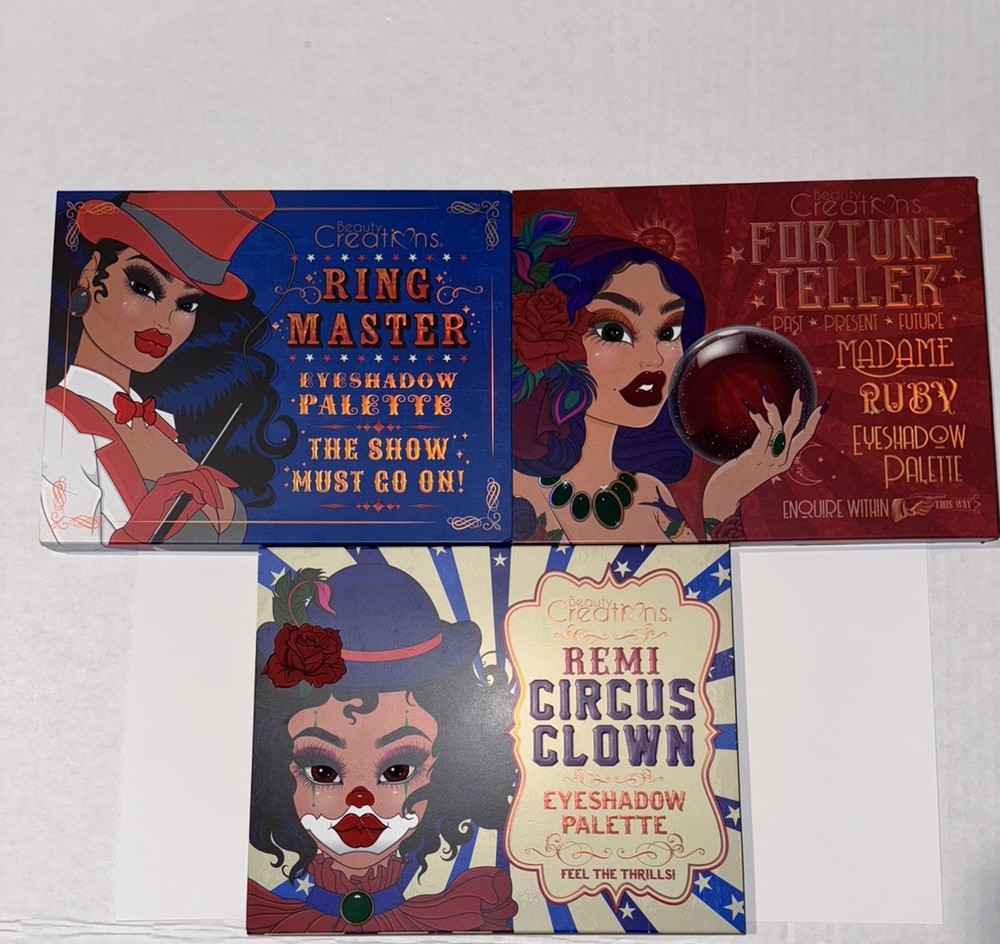 Beautiful Creations🔮Ring Master/Circus Clown/Fortune Teller Eye Shadow Palettes