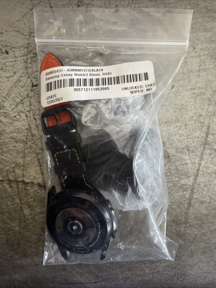 Samsung Galaxy Watch 3 45mm Mystic Black Smartwatch SAMR845U