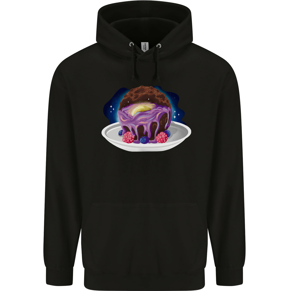Space Planet Dessert Funny Food Mens 80% Cotton Hoodie