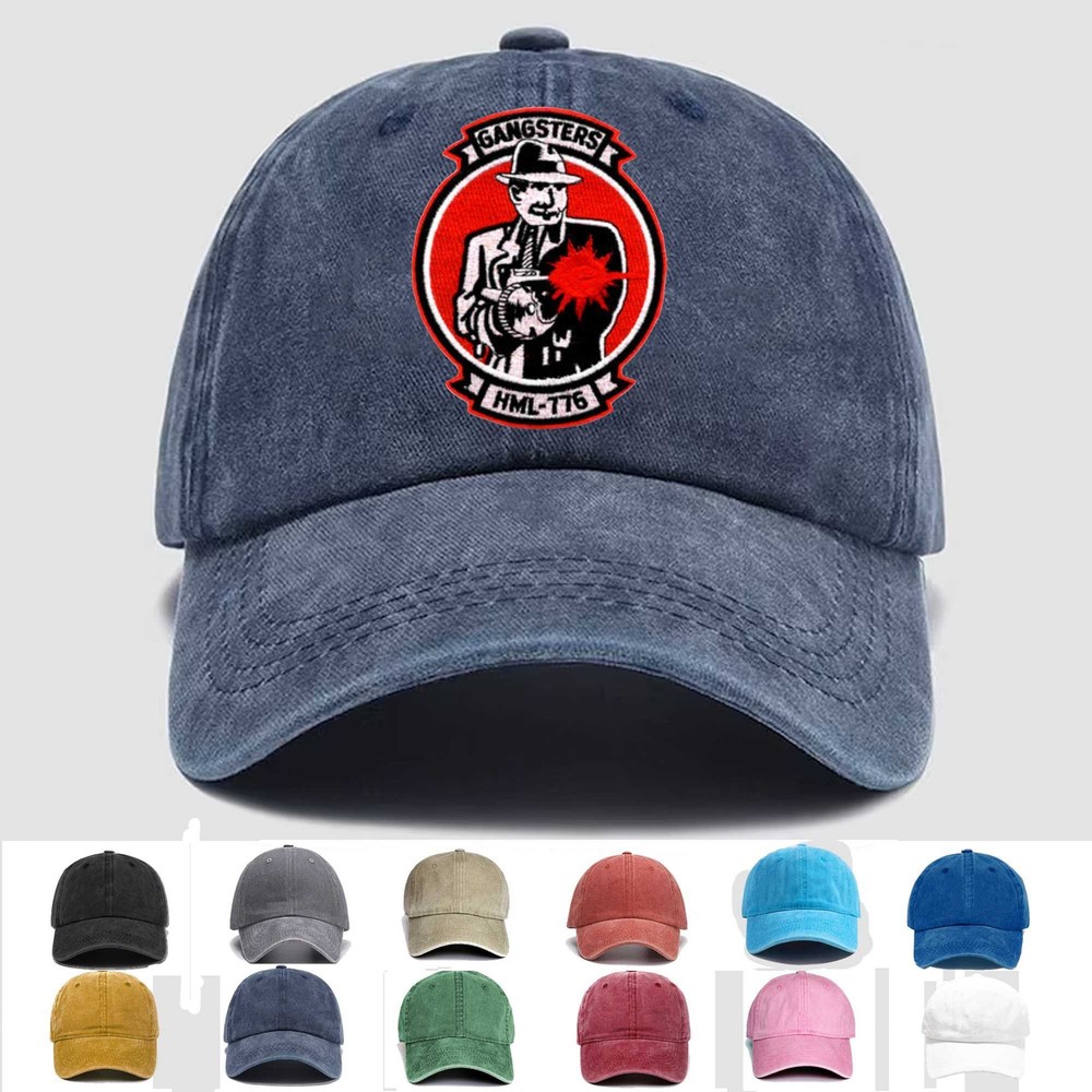 Custom Embroidered Hat HML-776 Gangsters, Veteran Cap, Trucker Hat, Gift Idea