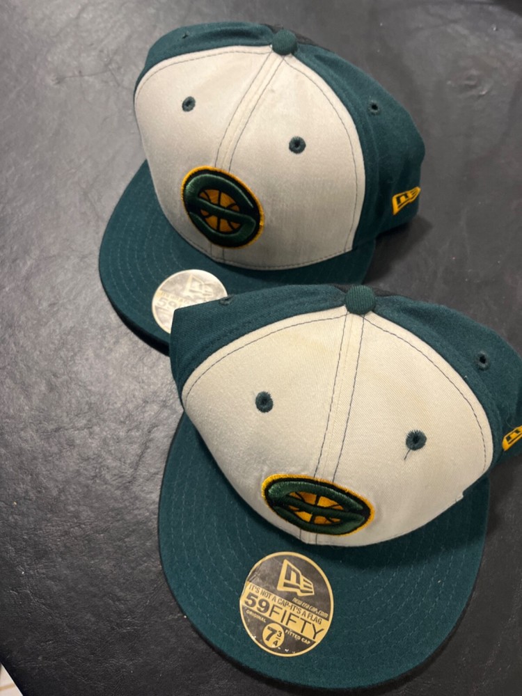 NEW WITH DEFECTS Supersonics Fitted Hat Size 7 3/4 Wool