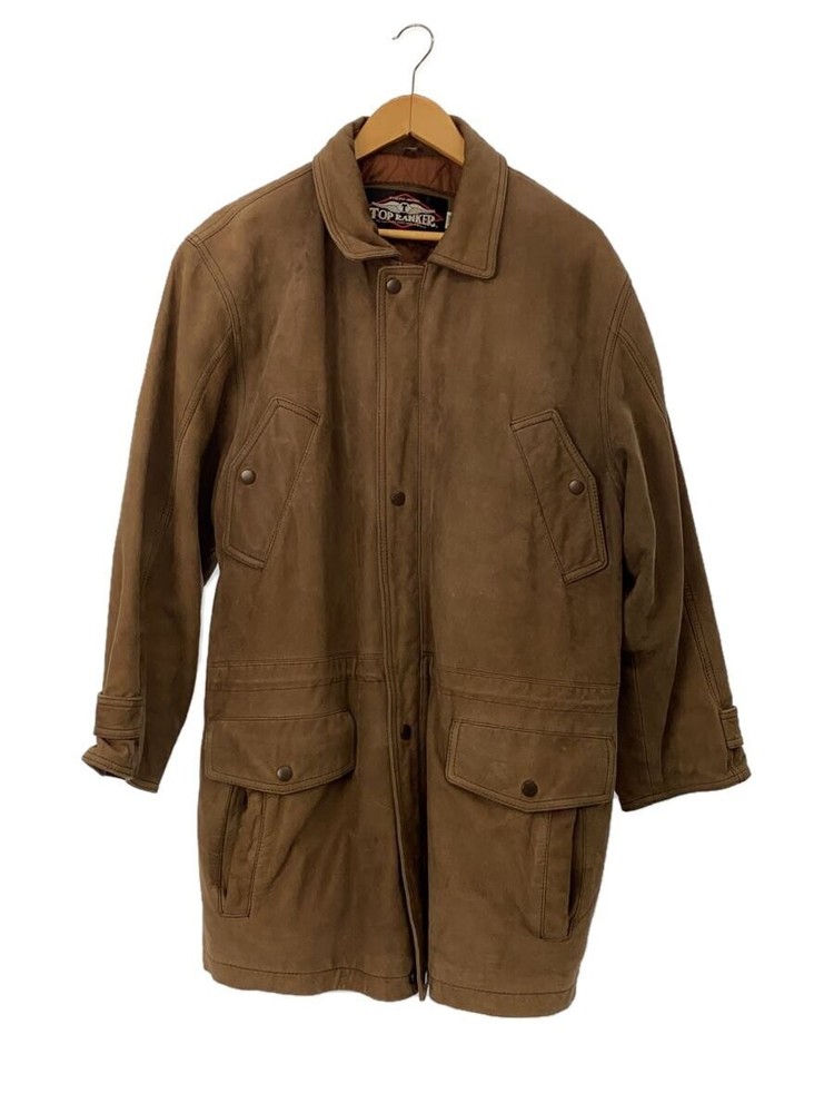 Leather Jacket Blouson/L/-/Brw/Plain// 3403