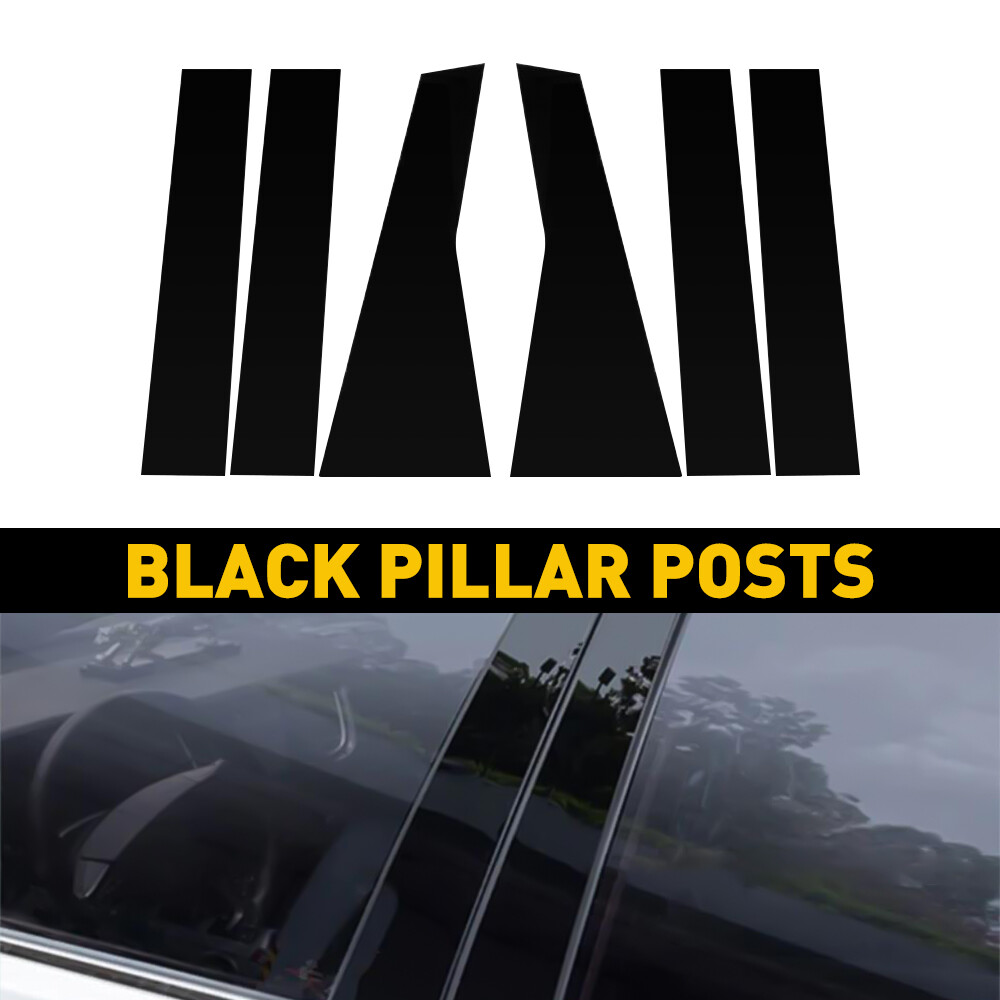 NEW Window Pillar Posts Black Molding Cover Door Trims For 2012-2016 Honda CR-V