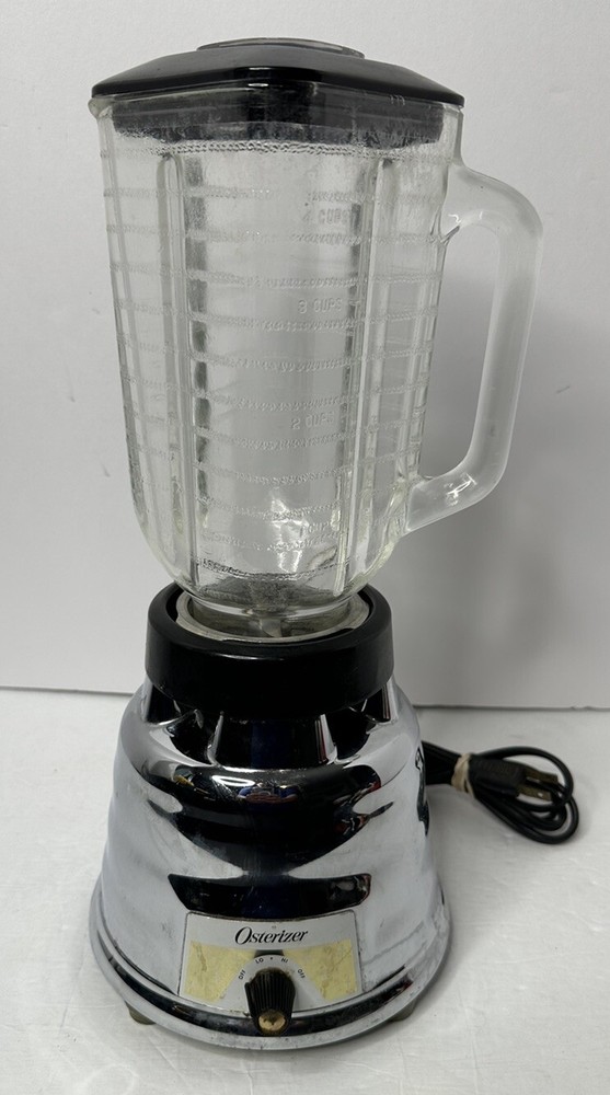 Vintage Osterizer 248 Beehive Blender 425W Chrome Base with Glass Jar Tested & Clean