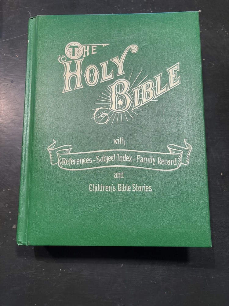 King James Holy Bible Red Letter w/ Reference Indey Children’s Poible Stories