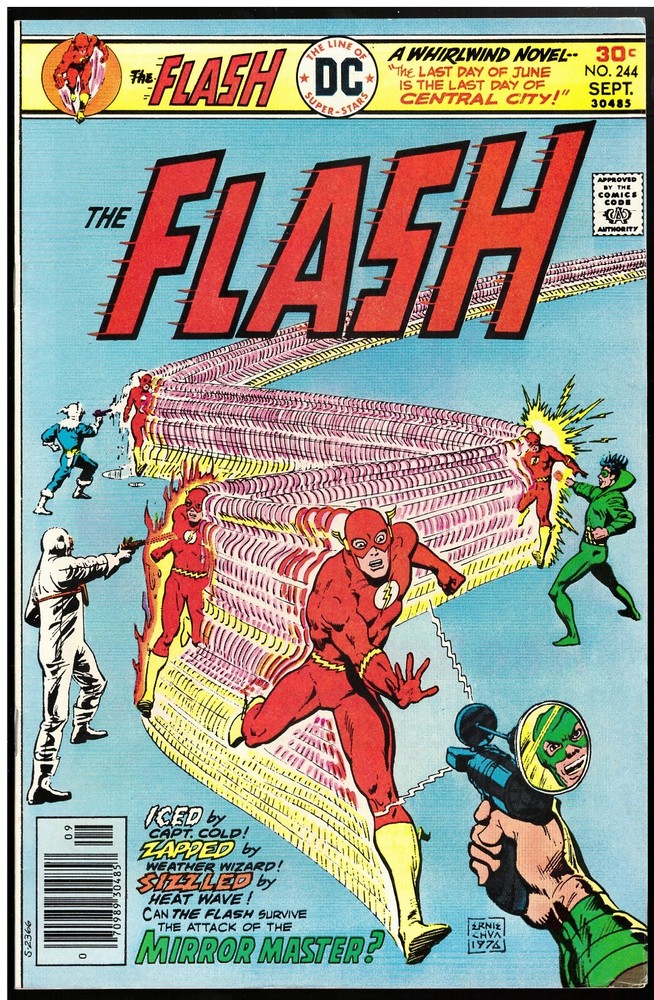 The Flash #244 1976 Newsstand 9.0 VF/NM Barry Allen Rogues Cary Bates Ernie Chan