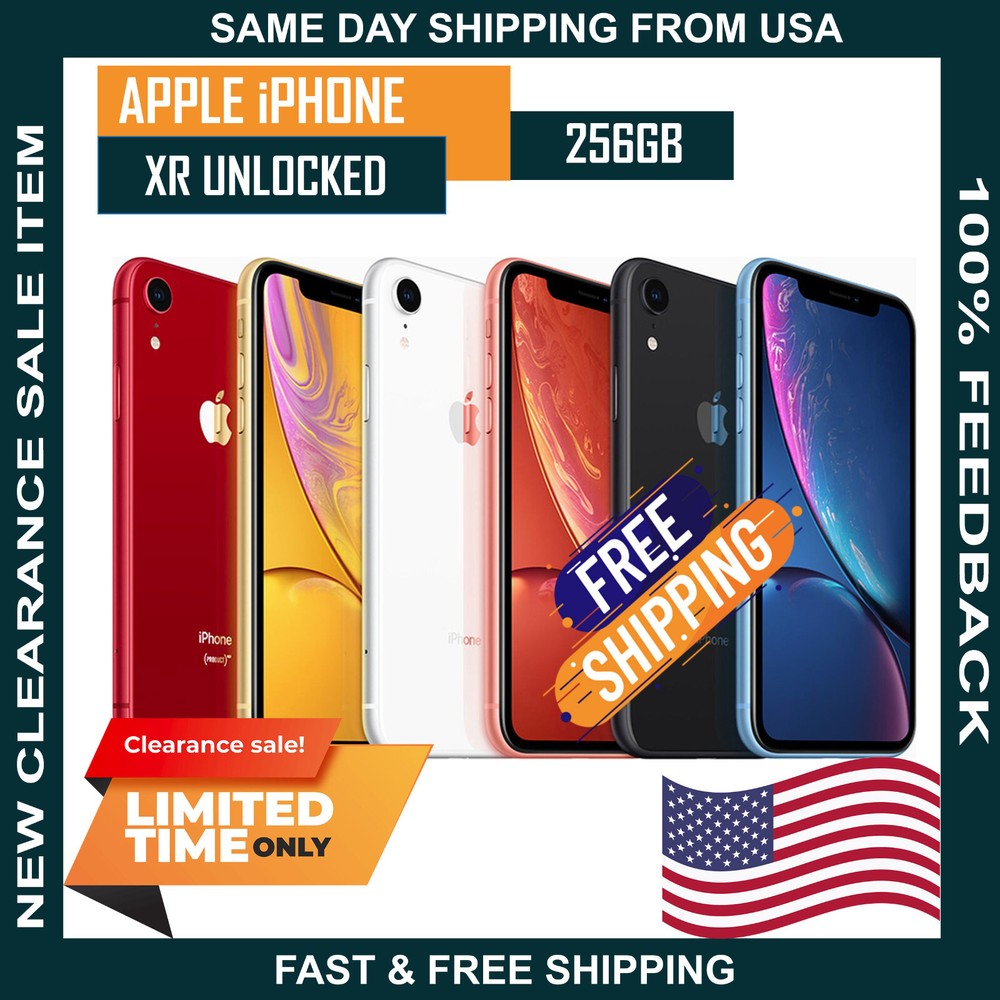 NEW Apple iPhone XR 256GB (FACTORY UNLOCKED) MIX COLORS Clearance Sale-image