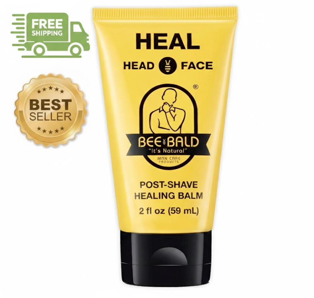 Bee Bald HEAL Aftershave for Men Healing Balm (2 Fl Oz)