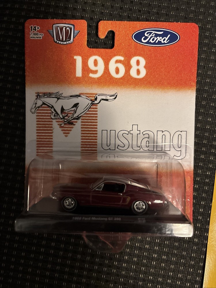 New M2 Machines 1968 Ford Mustang GT 390/ two hot wheels character cars/ Mickey
