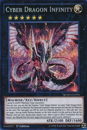 Cyber Dragon Infinity BOSH-EN094 1st Ed Secret Rare Yugioh Card-image